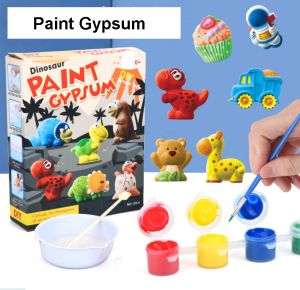 Mainan DIY Prakarya Anak Kreativitas Stone Painting Mewarnai Melukis 3D Paint Gypsum