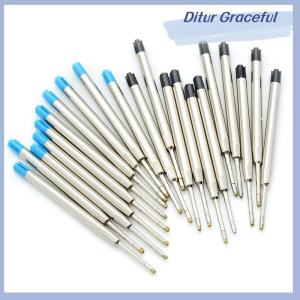Ditur 10ชิ้นปากกาหมึกสีน้ำเงินขนาดมาตรฐาน1.0มม. ปากกาลูกลื่นหัวปากกาขนาดกลาง