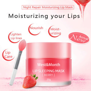 Krim pelembab bibir hitam pemutih bibir hitam pemerah bibir penghilang bibir hitam perawatan bibir hitam dan kering Moisturizing Essence Lip Mask Moisturizing Moist lip care Halus Lembut Pink Pelembab Mulut Moisturizing Lip Balm Pelembab Bibir 20g