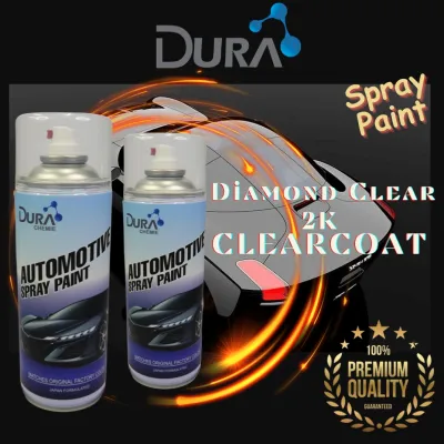DURA 2K CLEARCOAT- Diamond Clear PREMIUM Automotive🚗Aerosol Spray Clear Coat perfect for car paint touch up.