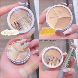 3 Color Concealer Loose Powder Palette Concealer Makeup Face Long-lasting waterproofing