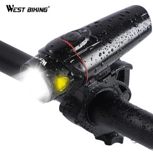 WEST BIKING 350 Lumen Intelligent Bicycle Light Rechargeable 2200mAh Auto Sensor Bike Headlight Waterproof MTB Bike Flashlight