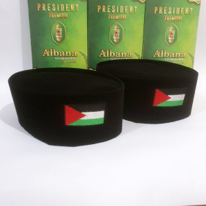 Songkok Palestina Bordir Hitam Peci Kopiah Nasional Palestine Anak Remaja Dewasa