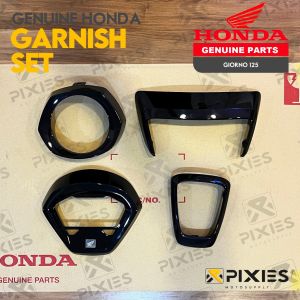 HONDA GENUINE GARNISH SET SILVER BLACK CARBON FOR HONDA GIORNO 125