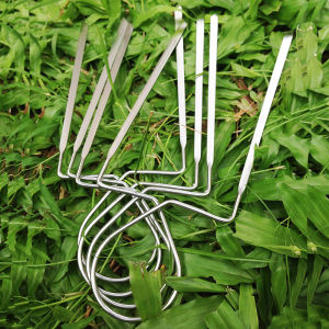 Barbecue Accessories Stainless Steel Veggie Raft Skewers Double Skewer BBQ Grilling Kabob Meat Fish Chicken Great Gift 4-10pcs