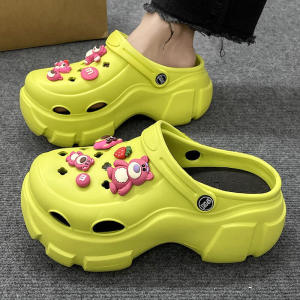[Free Shipping] Cute Cartoon Clogs WomenS Outdoor Wear New Summer Style Comfortable Slip-On Sandals Beach Sandals