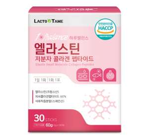Bột Collagen 콜라겐 Elastin Peptides phân tử dạng vi phân Lacto Tame Haru Balance Hộp 30 gói