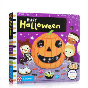 Busy Busy Halloween Board Book Early Childhood Education Books Original English Books