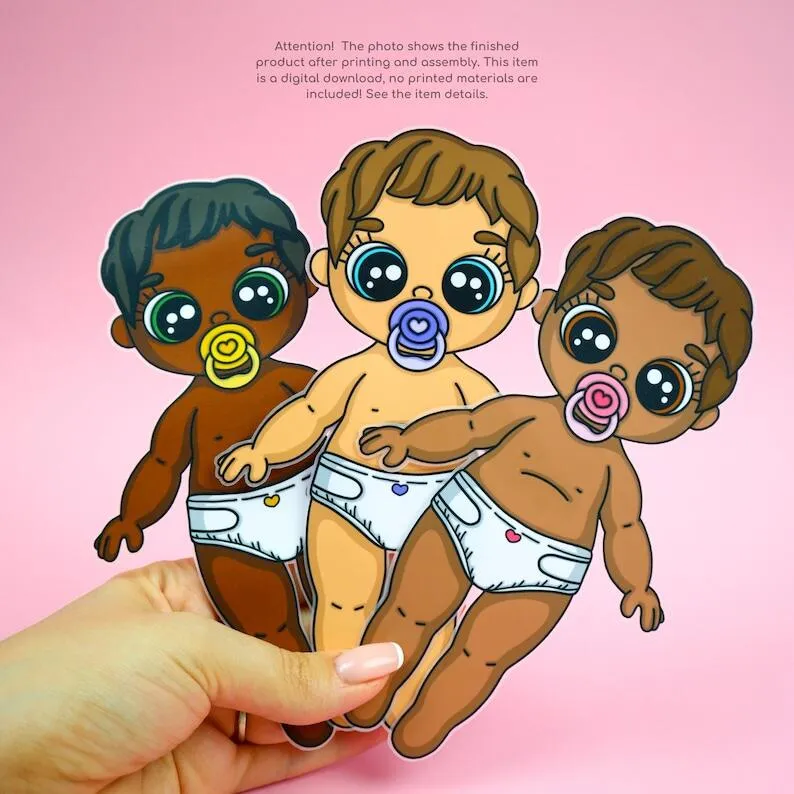 Baby Dollhouse Paper Doll Book Children Development Toy Non