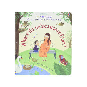 Usborne Original Children Popular Books  lift-the-flap Where Do Babies Come From Board book Colouring English Activity Story Book for Kids