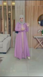 Jeesa Tile Dress Label Qudsy Fab ity Crepe Premium Mix Tille Dotty Brukat Ld 110 Pj 140 *Packaging Premium*