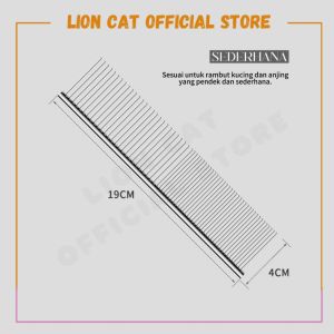 Pet Grooming Stainless Steel Brush Grooming Comb Pet Hair Flea Comb Needle Comb Sikat Kutu Kucing Hair Removal