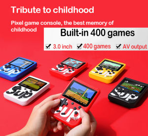 Mini Handheld Game 400 in 1 Portable Retro Video Game Console Built-in 400 Games with 3.0 Inch Color LCD