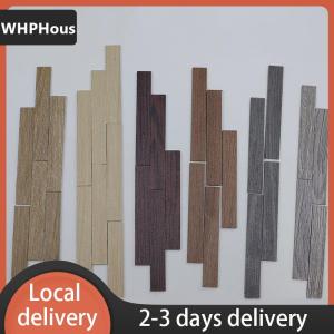 [COD] WHPHous Ship within 24 hours 10PCS Mini Floor Boards Dollhouse Floor Tiles Miniature Wooden Flooring For 1:12 Doll House Furniture Wall Floor Decor