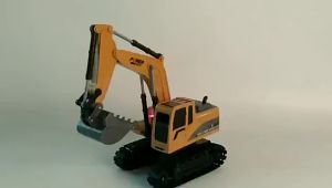 Remote Control Car Excavator Cross-Border Excavator Engineering Vehicle Car Dumptruck Childrens Toy Alloy Remote Control Excavator