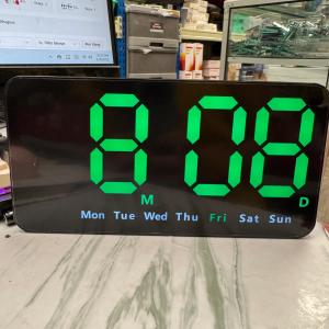 Jam Meja Digital Kalender Alarm Clock Temperature Jam Dinding 6638