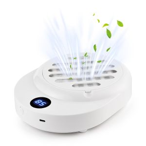 LIARTY Small Portable Nail Dust Collector: Nail Tech QuietVacuum - Nail Fan Dust Collector Vent with Filter Paper Sheets for Nail Art - Professional Nail Tool Supplies (Pink)
