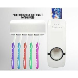 Promo DISPENSER ODOL Tempat Sikat Gigi Set Rak Kamar Mandi Toothpaste Penjepit Brush Holder Organizer