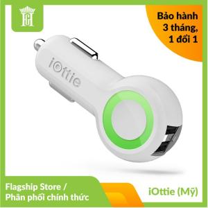 Sạc Điện Thoại Trên Ô Tô iOttie (Mỹ) RapidVolt Max Màu Trắng Tích Hợp 2 Cổng USB - BH 3 Tháng - Hàng Chính Hãng / Smartphone car charger
