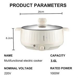 3.2L High capacity Electric cooker non-stick multi-function electric pot Electric hot Pot Frying