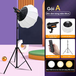 Bộ Đèn Chụp Studio Hình Cầu 65CM,Livestream,Bộ đèn Ngàm Softbox chiếu sáng,Phòng Chụp Sản Phẩm Camera Phụ Kiện Đèn bổ sung