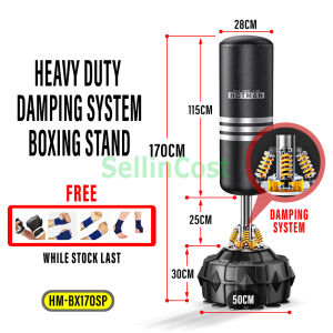 SellinCost High Grade Boxing Punching Bag 175x50cm 170x50cm Professional Boxing Stand Damping System 1Y WARRANTY Sandbag Kick Boxing Equipment Boxing Bag Muay Thai Kungfu Martial Art Alat Exercise SIAP ISI PENUH BX170 HF300 BX170SP BX175C3
