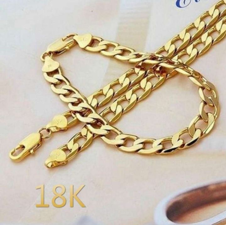 18k Bangkok gold 2in1 good quality bracelet necklace size 20 inches  Lazada PH