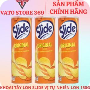 Bánh lát khoai tây SLIDE vị nguyên bản lon 145g