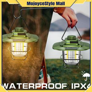 【MOJOYCE】 โคมไฟ LED แบบชาร์จไฟได้สำหรับการตั้งแคมป์ - โคมไฟกลางแจ้งพกพาสำหรับการเดินป่าและการใช้งานฉุกเฉิน - ดีไซน์หลากหลายและน้ำหนักเบา