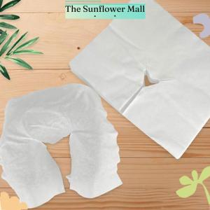 Sunflower Disposable Non-Woven Headrest Pillow Paper Beauty Spa Salon Bed Table Cover