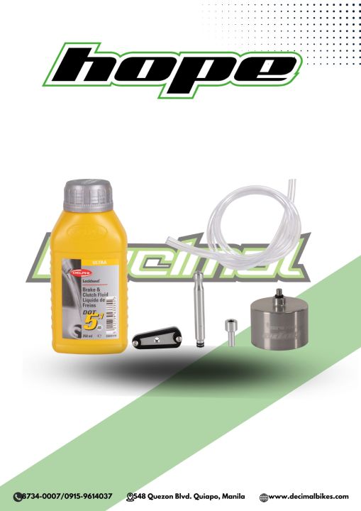 Hope Bleed Kit Easy Brake Bleed Kit Tech 3 Lazada PH