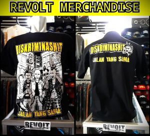 kaos DISKRIMINASHIT (jalan yang sama) T-shirt diskriminashit kaos band kaos punk