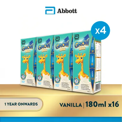 [Bundle of 4] GROW Growing Up Milk – RTD Vanilla (1 years onwards)