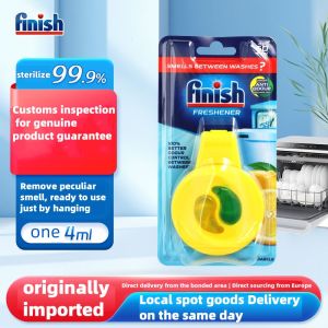 Finish Dishwasher Freshener Lemon Scent deodorizer- Lemon - for up to 60 cycles