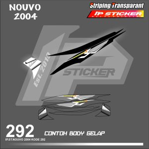 NOUVO 2004  (COD) STIKER STRIPING MOTOR YAMAHA NOUVO  HOLOGRAM DAN TRANSPARAN