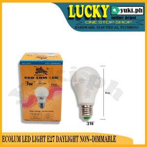 ECOLUM LED LIGHT E27 DAYLIGHT NON DIMMABLE (3W/5W/7W/9W/15W)