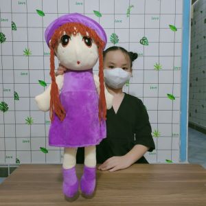 GỐI ÔM NGỦ VẢI LÔNG MỊN ĐỒ CHƠI CÔNG CHÚA NHIỀU MÀU CHO BÉ