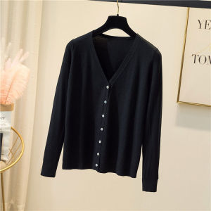 สเวตเตอร์ผู้หญิงผ้าวิสโคสถักบางๆเสื้อสเวตเตอร์ตัวหลวมเสื้อใส่ด้านในเครื่องปรับอากาศสไตล์เอิร์ท