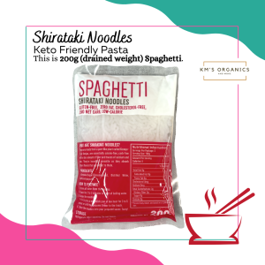 Shirataki Spaghetti 200 g - REGULAR Keto friendly Zero Net Carb Low Calorie Ketogenic Noodles