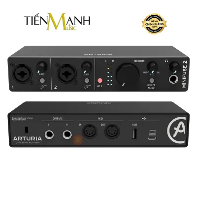 [Chính Hãng] Soundcard Arturia MiniFuse 2 - Sound Card Mini Fuse Bộ Thu Âm Livestream USB Audio Interface
