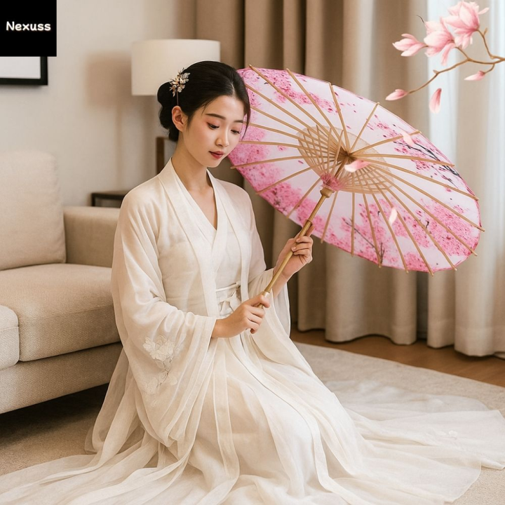 NEXUS Làm thủ công Ô giấy dầu Tre Phong cách Trung Quốc Ô dù múa cổ ...