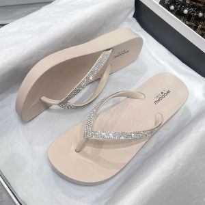 [Free Shipping] Gao Meilunpo WomenS Summer Outdoor Fashion Rhinestone Flip-Flops Non-Slip And Wear-Resistant Beach Sandals