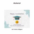 (100 Pcs) Happy Graduation Card / Kartu Ucapan Selamat Kelulusan / Wisuda. 