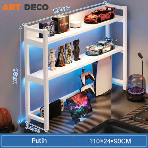 L Shape Gaming Table Meja Gaming Computer/PC/Study Thicker & Stable Table Meja Komputer Home Office Table CPU Stand Study Table with shelf