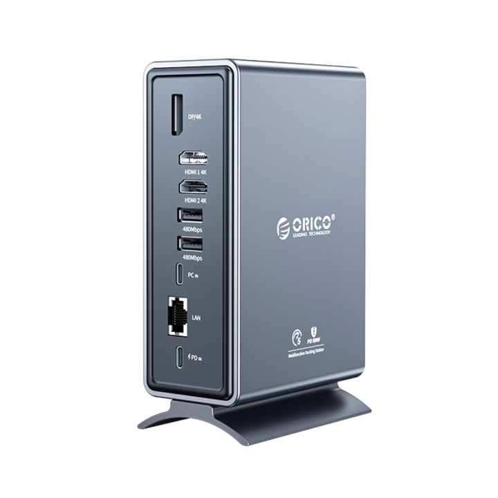 USB C Docking Station ORICO Type-C USB Trung Tâm 15-In-1 Đa Chức Năng Docking Station Hỗ Trợ M1 Macbook 5Gbps Truyền Dữ Liệu HDMI 4K 60Hz Truyền Tải Âm Thanh Rj45 PD3.0 100W Cung Cấp Điện dành Cho Máy Tính Xách Tay Type-C Máy Tính Xách Tay Windows 8/10, đ