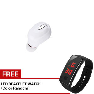 【With Free LED Watch】DISOUR X9 5.0 Mini Wireless Bluetooth Earphone Stereo Earbud Sport Gaming Stereo Headset With Mic Handsfree Headphone For Xiaomi iPhone All Smartphones