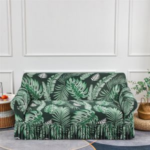 1/2/3/4 Seater Sofa Covers Stretch Floral Couch Cover Washable Furniture Protector L-shaped Corner Sofa Skirt Sofa Slipcovers