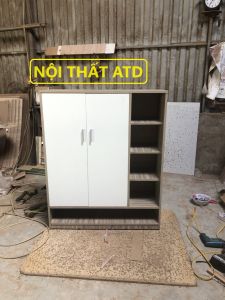 Tủ giày gỗ công nghiệp min chống trầy tủ giày cho gia đình văn phòng chung cư mẫu mới đẹp như hình