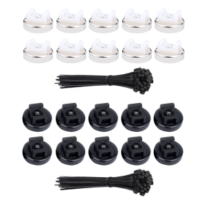 20 Miếng Thực Tế nam châm mạnh Dây buộc cáp Chủ Sở Hữu Cơ Sở Cho Bàn Xe Nhà Dây Tổ Chức Mà Không Cần Công Cụ