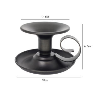 Metal Teacup Candle Holder - Creative Candlestick Holder for Home Decor - Ornaments